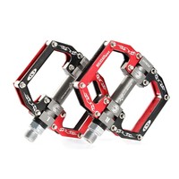 ROCKBROS Fahrrad Pedale Cycling Sealed Bearing Pedale Schwarz Rot