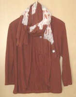 Opus Sandrine 36 38 Cardigan offen Sweatshirt Shirtjacke Lagen Weste Jacke Schal