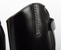 Harry's Horse  Leder Reitstiefel "Paris" Stielel Schnürung Reißverschluss Strass