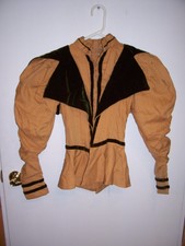 Antique Victorian Jacket Velvet Trim Clothing c.1885