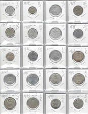 India Lot of 20 Different Coins