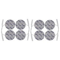 8 x Elektroden Pads RUND 5cm für TENS EMS Geräte Reizstrom Gerät mit 2mm-Stecker