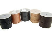 Lederschnur (ab 0,30€/m) Rund 1 mm. Lederband. Länge/Farbe: wählbar
