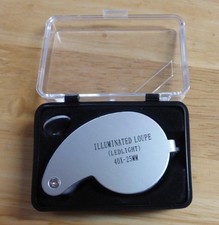 Loupe 40x-25mm Illuminated Led Loupe, Brand New Jewelry Magnifying Glass