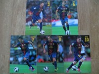 5 AK Autogrammkarten *FC Barcelona* Spanien 12/13 2012/2013 Messi, Iniesta...