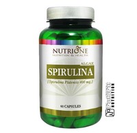 SPIRULINA 60 Kapseln je 400mg von Nutrione 