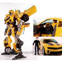 Transformers Transforming Bumblebee Roboter Auto ACTION FIGURE und Sam mit Box