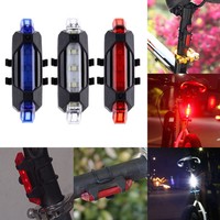 5 LED USB aufladbare Fahrrad Fahrrad Schwanz hinten Sicherheitswarnlicht -Lampe