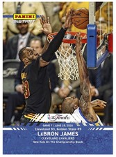 2016 Panini Instant Lebron James BLOCK Blue Card#13 NBA Finals Game #7, 1 of 5