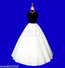 A-Line Hoopless Renaissance Medieval Costume Crinoline Petticoat Skirt Slip New