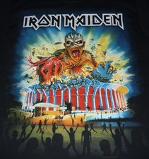 Iron Maiden 2016 Book Of Souls La Forum Concert Tour Shirt w/Date! New! Medium
