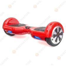 Red Smart Self Balancing Electric Scooter 2 Drift Wheels Hoverboard Unicycle