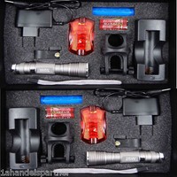 2x Xenon Cree LED Fahrrad Beleuchtung Licht Set SI Fahrradlampe Fahrradlicht Neu