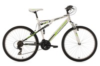 MOUNTAINBIKE MTB FULLY 26" 21-GANG FAHRRAD PALADIN WEISS-GRÜN KS CYCLING 334M