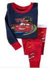 Kids Toddler Baby boys & girls sleepwear long sleeve Red pajama sets Bus G7195