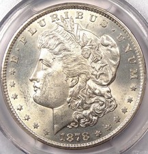 1878-Cc Morgan Silver Dollar $1 - Pcgs Uncirculated (Unc Ms Bu) - Nice Luster!