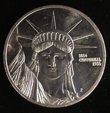 1986 Engelhard 1 oz. .999 Mtb Liberty Trade Silver Statue Of Liberty