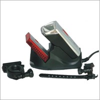 Büchel Fahrradbeleuchtung Set LEUCHTTURM PRO 40 Lux LED mit Akku Ladestation