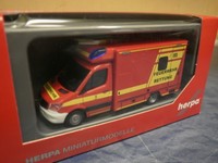 Herpa MB Sprinter 13 RTW Fahrtec Feuerwehr München 092029