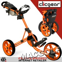 NEU Clicgear Golf Trolley 3.5+ - All Orange. Kostenloser Sofortversand.