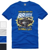 88mph T-Shirt zurück zukunft in die to the future back delorean zeitmaschine dvd