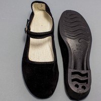 China Samtschuhe Gr. 34 - 42 SCHWARZ NEU Chinaschuhe Ballerinas Trachtenschuhe 
