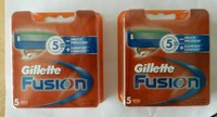 ☆ Gillette Fusion ☆2× 5 Klingen ☆ NEU & OVP ☆