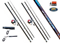 DAM BRANDUNGSSET 2 x BRANDUNGSRUTE 4,20 m 2 x  BRANDUNGSROLLE  MIT SCHNUR