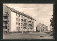 tolle AK Luckenwalde, Goethestraße mit Wohnhäusern 