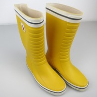 Musto Gr 41 Gummistiefel Stiefel Decksstiefel Classic Deck Boot gelb Gold