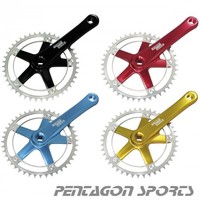 Sturmey Archer FCT66 Kurbelgarnitur 4 Farben 170mm 46 Zähne Singlespeed Fixie