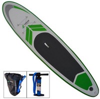 11" STAND UP PADDLE BOARD Surfboard SUP 335cm, grün/weiß, 12cm dick, aufblasbar