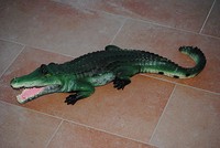 TOP Krokodil Alligator 70cm Garten Gartenfigur  Gartenkrokodil Dekoration