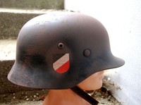 M35 STAHLHELM GERMAN HELMET SCHWARZ BLACK WH BEST QUALITY ! HELM-FABRIK