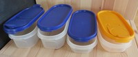 TUPPERWARE Eidgenossen 4x oval 300 ml & 500 ml Behälter Vorrat A 60 61 A60 A61