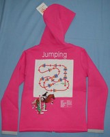 It. Designer Kinder Sweatjacke Kapuze Jumping Collection Stick Parcours+Logo