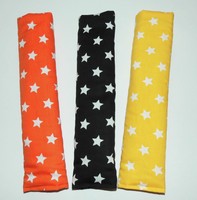 ♦Gurtpolster♦Gurtschoner♦Kinder♦Erwachsene♦Sterne 15 mm♦orange schwarz oder gelb