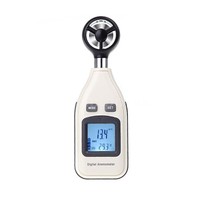 Digital Anemometer Windmesser Windgeschwindigkeit Temperatur Messgerät DE 58TE