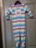 CARTER'S One Piece Flannel Blanket Bear Footed Sleepers Size 3 Toddler 