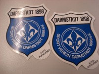 RARITÄT ! 2 x Auto - Aufkleber SV Darmstadt 98 Fussball Fanartikel