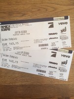 2x Justin Bieber Golden Circle München Olympiahalle Ganz Vorne am Der Bühne