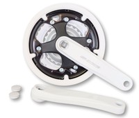 4.7.6.1 Kurbelgarnitur Suntour Aluminium weiß 42/34/24 MTB ATB Kurbel