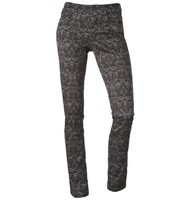STREET ONE *print Hose* ADA slim fit schwarz/grau  Gr.  40/32