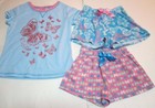 LOT of pajamas Steve girls butterfly sleepwear sets tops shorts New 7/8 7 8 