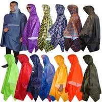 Neu! Regenponcho Regencape Rain Cape Reflektor Regencape Fahrrad Regenschutz 