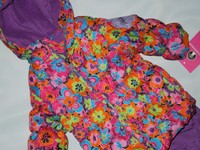 WEATHERPROOF infant Purple & pink Snowsuit Bib PANTS Jacket set size 12 months