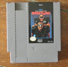*VINTAGE* 1989 WCW WORLD CHAMPIONSHIP WRESTLING NINTENDO GAME NES Tested Clean