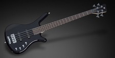 Warwick RockBass Corvette Basic 4-String Active Bass Guitar Black High Polish
