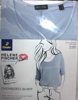 TCM Tchibo HELENE FISCHER OVERSIZED - SHIRT Gr.XS 32/34  PASSFORM: WEIT Blau NEU
