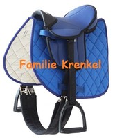 Sattel für Holzpferd   blau   12" NEU   Sattelset   Shetty   "My little Pony"